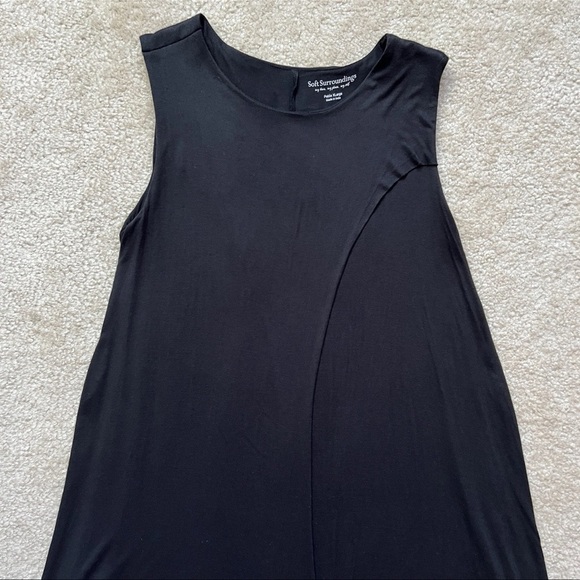 Soft Surroundings Layered Draped Asymmetric Hem Dress Women Size XL Petite - Picture 5 of 16